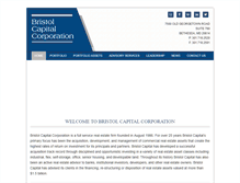Tablet Screenshot of bristolcapitalcorp.com